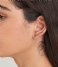 Ania Haie  Turquoise Link Stud Earrings Silver